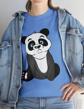 Panda in a super comfortable cotton t-shirt