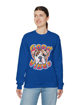 Good Vibes can be had in this Super Comfy Crewneck Sweatshirt