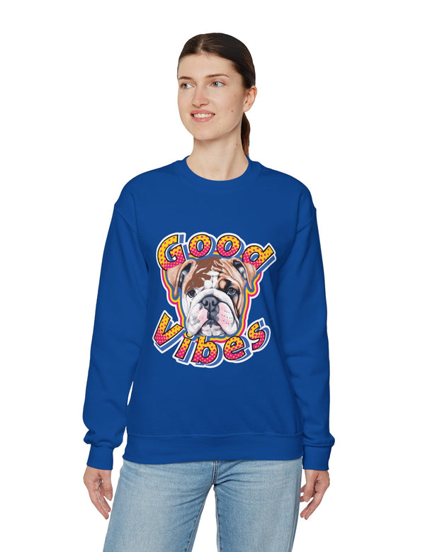 Good Vibes can be had in this Super Comfy Crewneck Sweatshirt