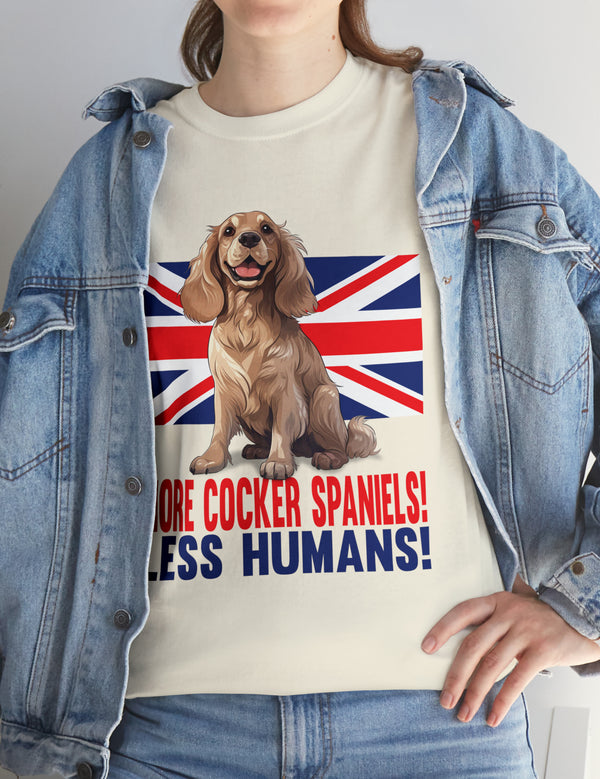 More Cocker Spaniels! British UK Flag in this great looking cotton tee