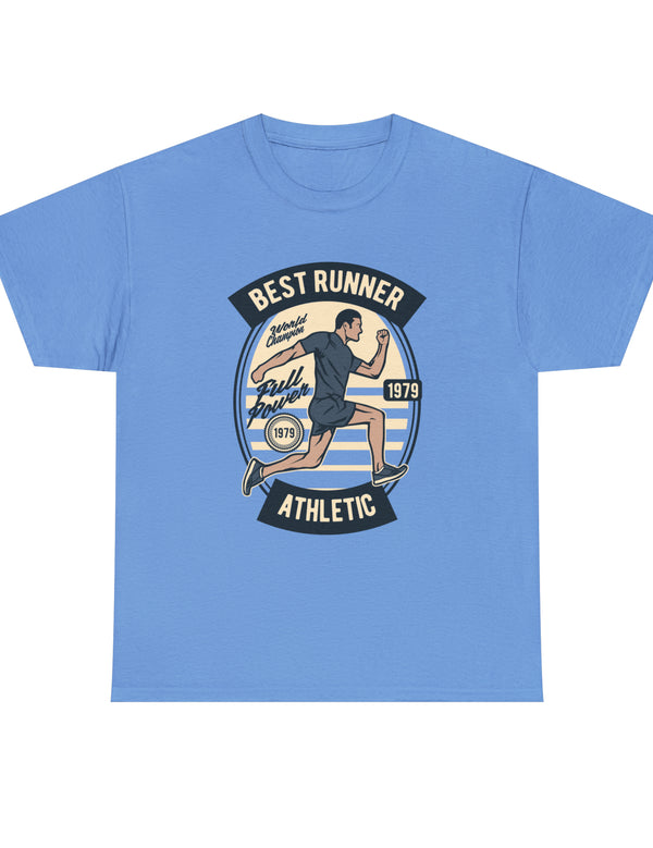 Vintage 1979 Style Best Runner and World Champion Sprinter in a super comfy tee.