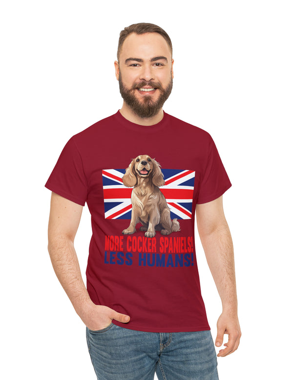 More Cocker Spaniels! British UK Flag in this great looking cotton tee