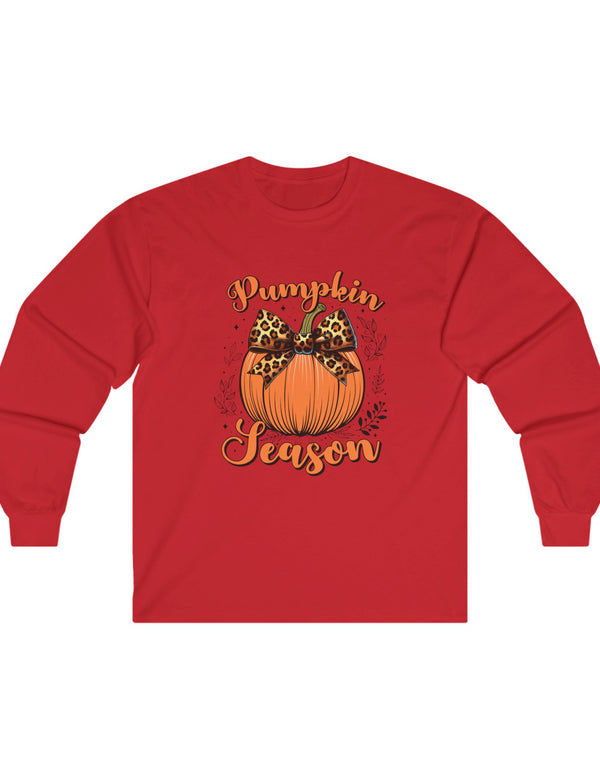 Pumpkin Season can be your Favorite Season in this Ultra Cotton Long Sleeve Tee