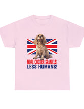 More Cocker Spaniels! British UK Flag in this great looking cotton tee