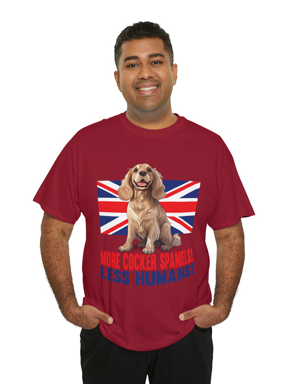 More Cocker Spaniels! British UK Flag in this great looking cotton tee