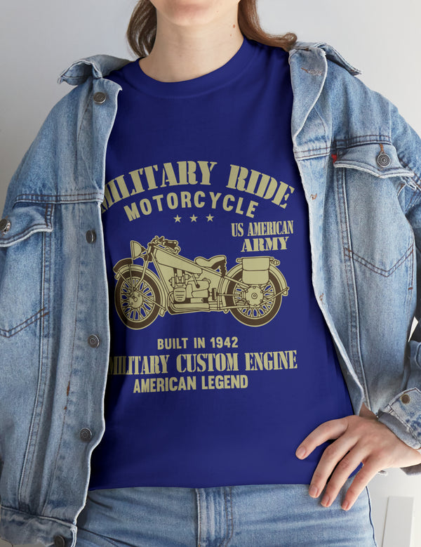 Retro Military Style Motorcycle Tee