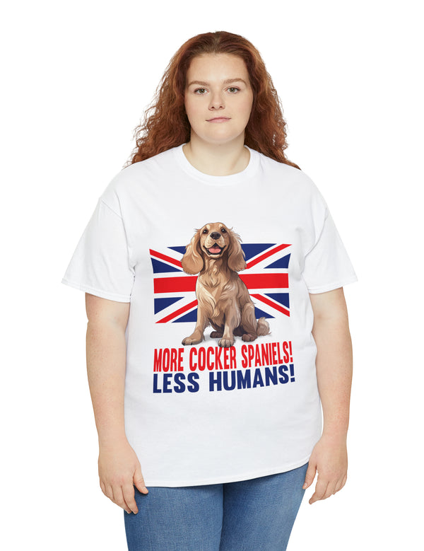 More Cocker Spaniels! British UK Flag in this great looking cotton tee