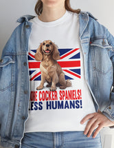 More Cocker Spaniels! British UK Flag in this great looking cotton tee