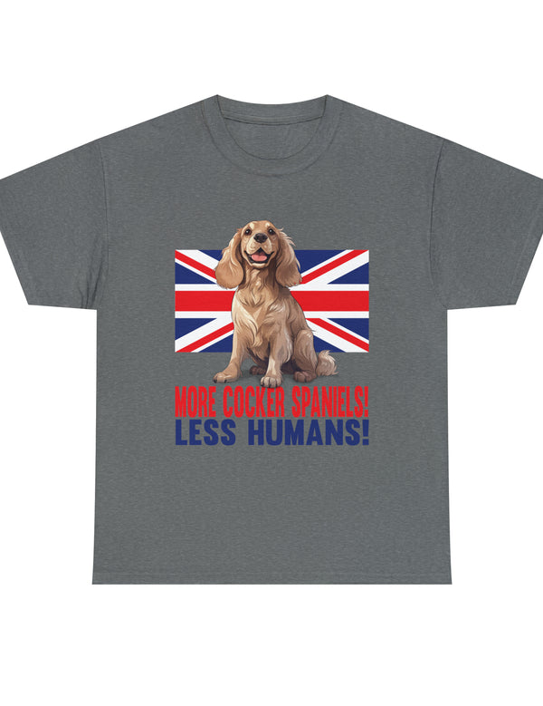 More Cocker Spaniels! British UK Flag in this great looking cotton tee