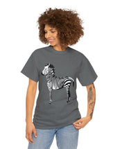 Zebra in a super comfy cotton tee