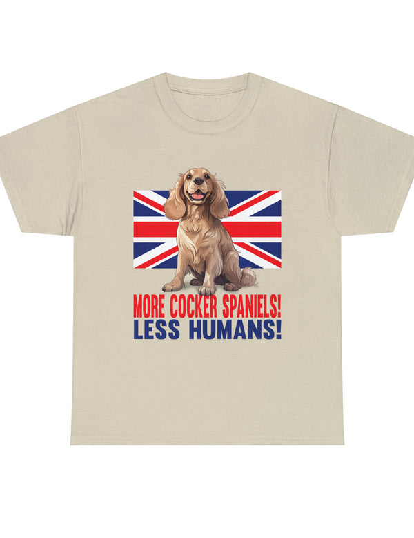 More Cocker Spaniels! British UK Flag in this great looking cotton tee