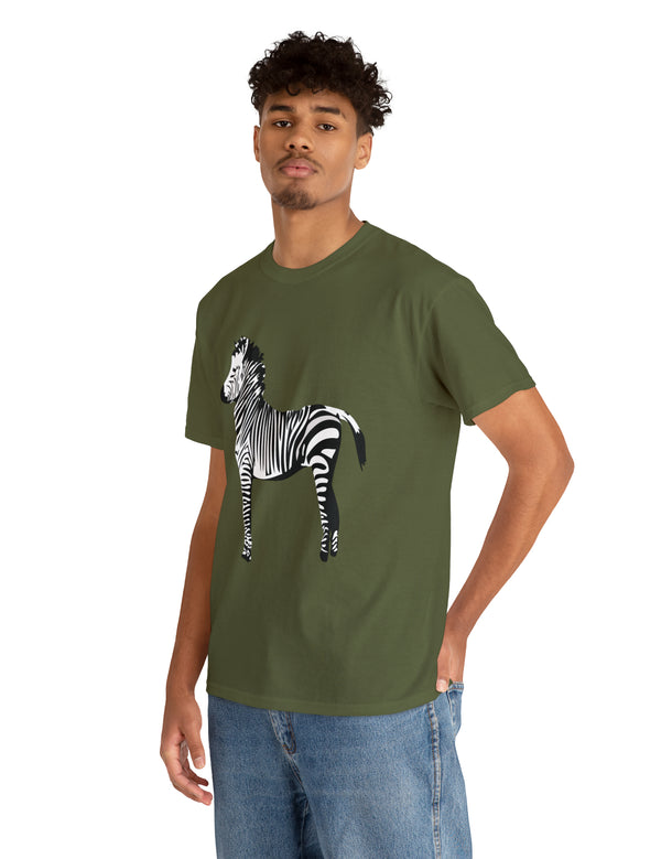 Zebra in a super comfy cotton tee