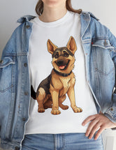 Show off your love for German Shepherds with this great looking, super comfy, t-shirt!