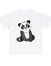 Panda in a super comfortable cotton t-shirt