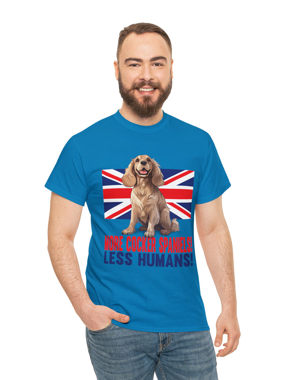 More Cocker Spaniels! British UK Flag in this great looking cotton tee