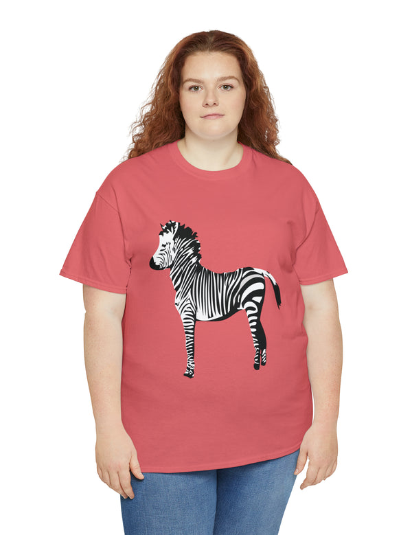 Zebra in a super comfy cotton tee