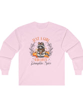 Just a Girl (or Raccoon) Who Loves Pumpkin Spice in an Ultra Cotton Long Sleeve Tee