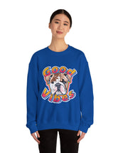 Good Vibes can be had in this Super Comfy Crewneck Sweatshirt