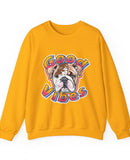 Good Vibes can be had in this Super Comfy Crewneck Sweatshirt