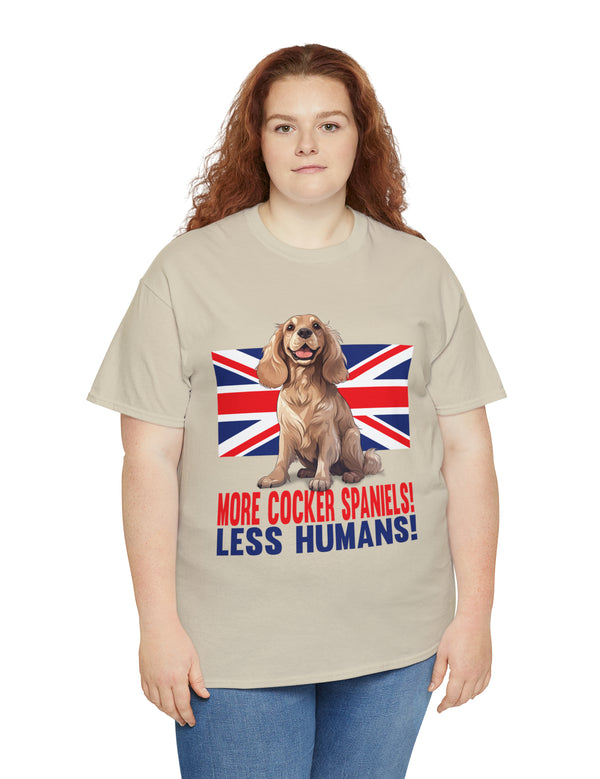 More Cocker Spaniels! British UK Flag in this great looking cotton tee