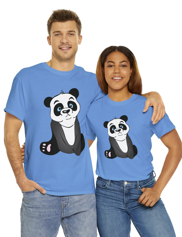 Panda in a super comfortable cotton t-shirt