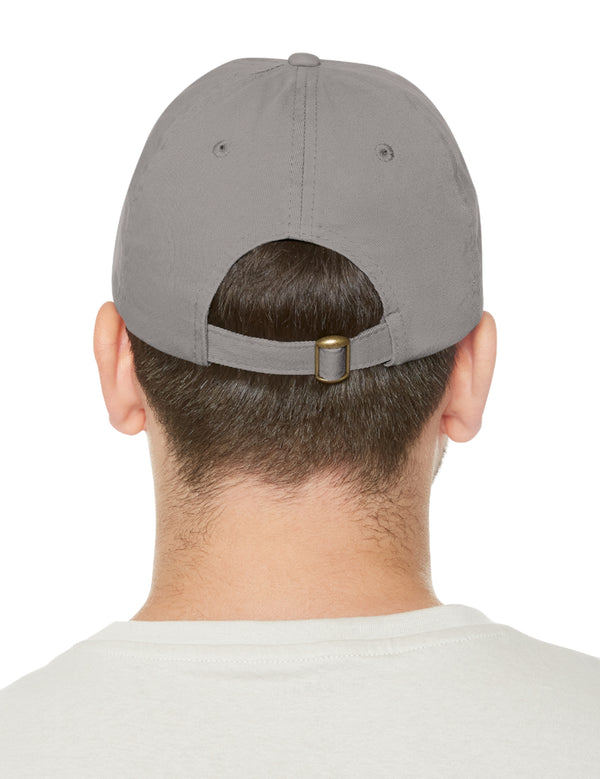 Dad Hat with Leather Patch (Rectangle) - Ozburn Electrical Contractors - Covington, Georgia, USA