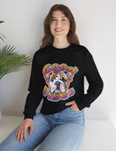 Good Vibes can be had in this Super Comfy Crewneck Sweatshirt