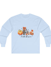 Fall Basics include Pumpkins, Hot Cocoa, Boots, and more in this Ultra Cotton Long Sleeve Tee