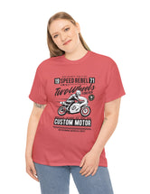 Motorcycle Speed Rebel - Two Wheels Forever - Vintage Retro T-Shirt for the Motorcycle or Biker in the family.