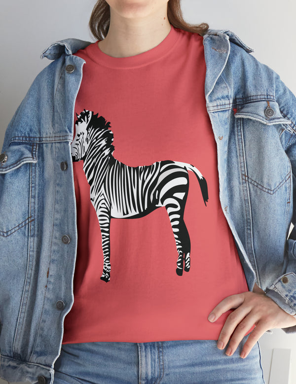 Zebra in a super comfy cotton tee