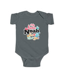 Noah - "Hi, my name is Noah..." in an Infant Fine Jersey Bodysuit