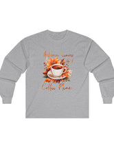 Autumn Leaves and Coffee Please Long Sleeve Tee