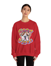 Good Vibes can be had in this Super Comfy Crewneck Sweatshirt