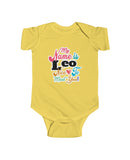 Leo - "Hi, my name is Leo..." in an Infant Fine Jersey Bodysuit