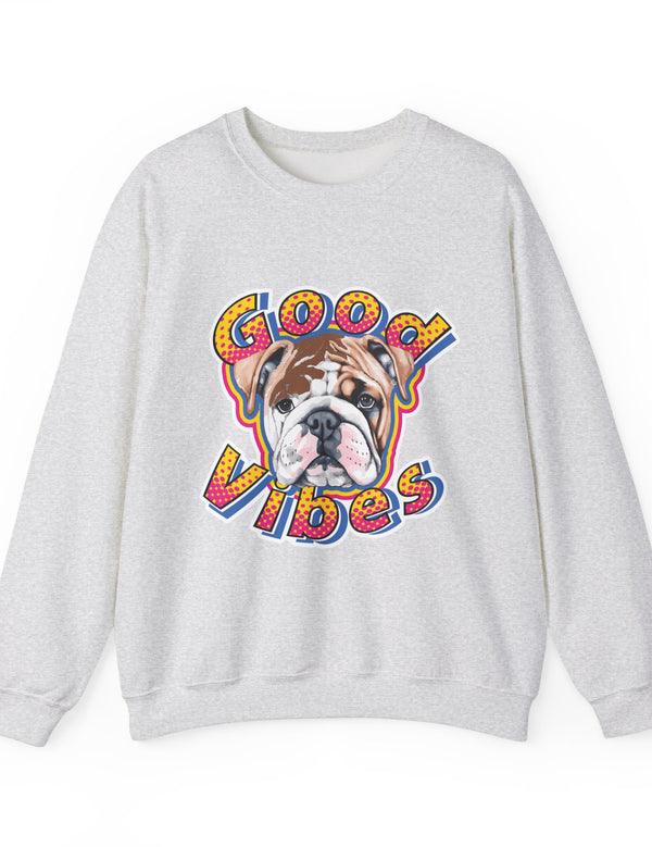 Good Vibes can be had in this Super Comfy Crewneck Sweatshirt