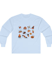 All Things Autumn in a Super Comfy Ultra Cotton Long Sleeve Tee