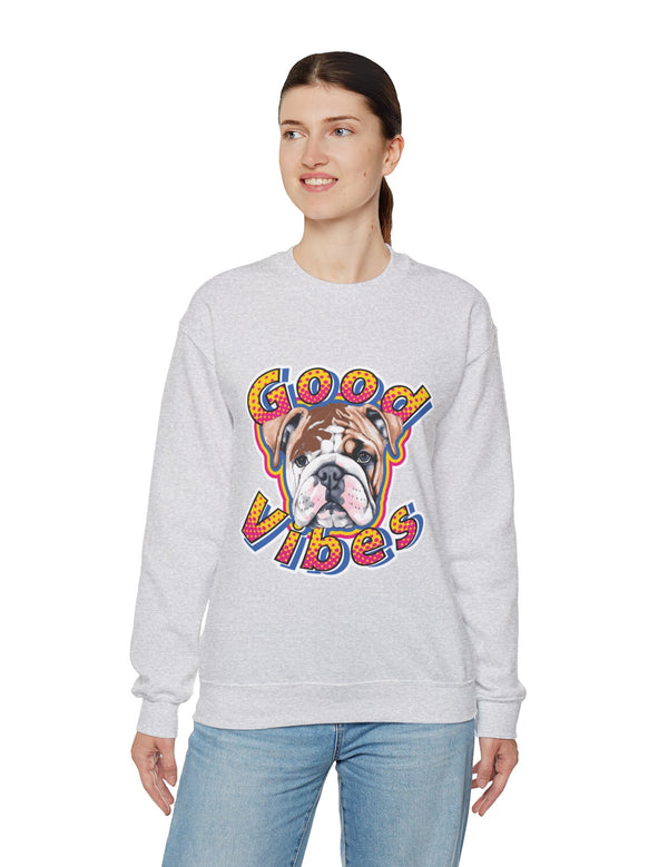 Good Vibes can be had in this Super Comfy Crewneck Sweatshirt