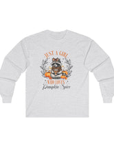 Just a Girl (or Raccoon) Who Loves Pumpkin Spice in an Ultra Cotton Long Sleeve Tee