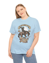 Wild West Cowboy on a bucking horse. Western Cowboy Rodeo Scene on wild horse.