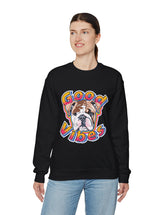 Good Vibes can be had in this Super Comfy Crewneck Sweatshirt