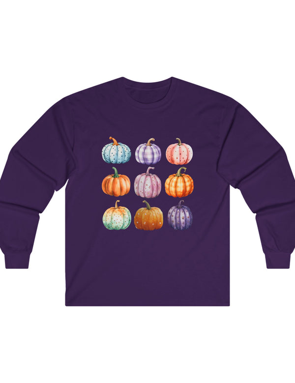 A Variety of Pumpkins in this Ultra Cotton Long Sleeve Tee