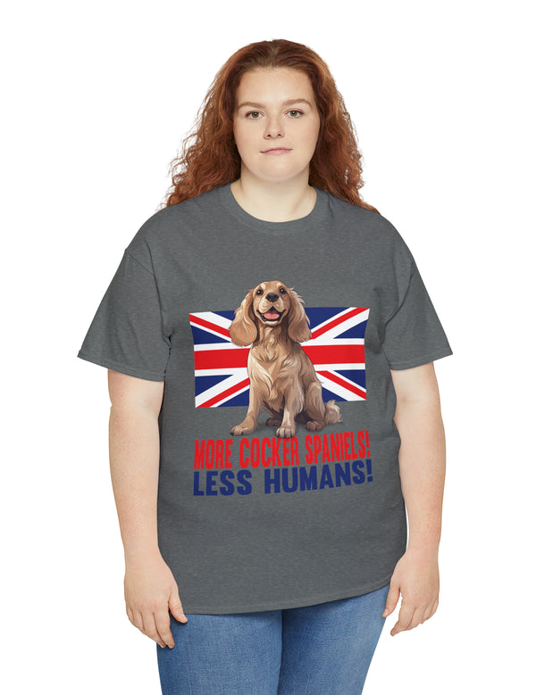 More Cocker Spaniels! British UK Flag in this great looking cotton tee