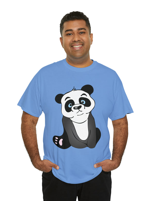 Panda in a super comfortable cotton t-shirt