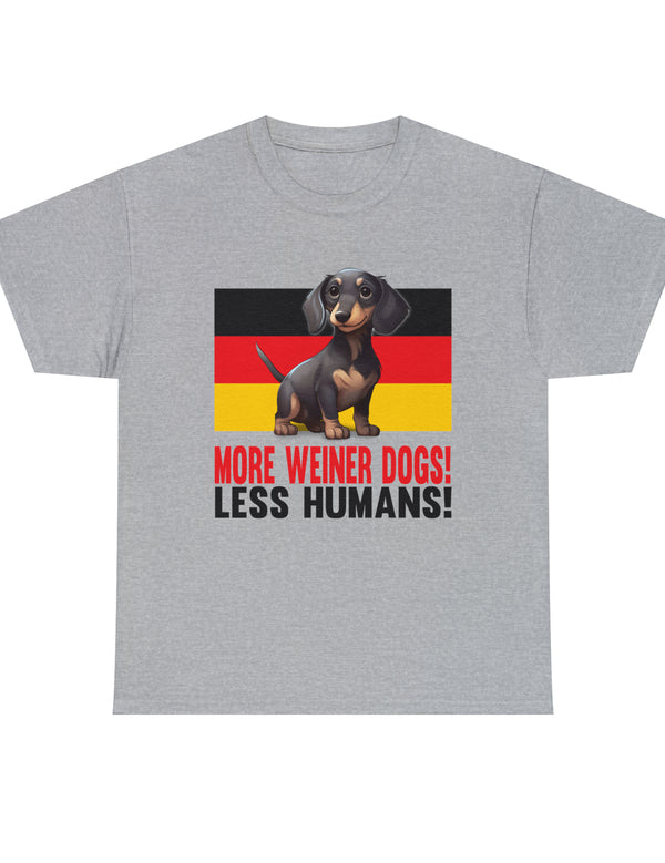 More Weiner Dogs! Less Humans in this super comfy tee.