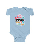 Evan - "Hi, my name is Evan..." in an Infant Fine Jersey Bodysuit