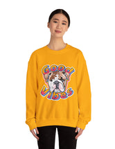 Good Vibes can be had in this Super Comfy Crewneck Sweatshirt