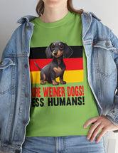 More Weiner Dogs! Less Humans in this super comfy tee.