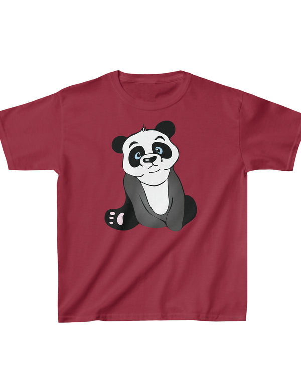 Panda in a Kids Heavy Cotton Tee