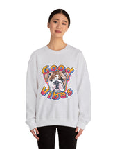 Good Vibes can be had in this Super Comfy Crewneck Sweatshirt