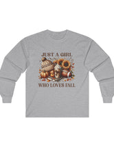 Sometimes Girls Just Love FALL in this Comfy Cotton Long Sleeve Tee